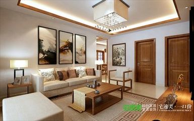 幸福里113平新中式风格三居室 合肥宅速美装修工程芜湖分公司匠心打造